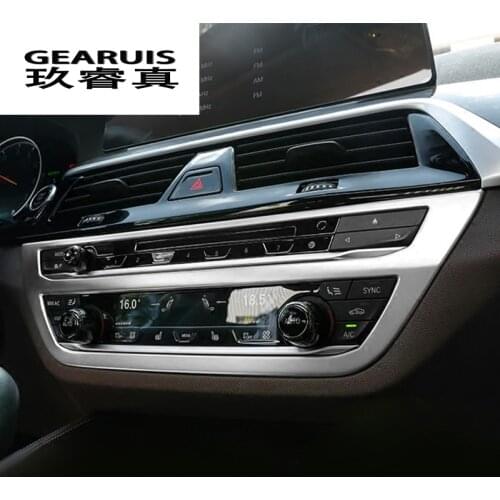 For BMW X3 G01 2018 Interior Trim Air conditioning CD Control Panel decoration frame Car Styling Stickers cover Auto accessories
