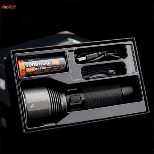 Xiaomi Nextool Flashlight 5000mah Rechargeable Battery Include Waterproof 2000lm 380m Shot 5 Modes LED Torch for Camping Cycling
