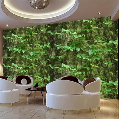 Photo Wallpaper 3D Green Vine Flower Creeper Mural Living Room Restaurant Background Wall Home Decor Wall Papers Papel De Parede