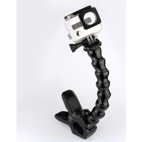 Flex Clamp 8 Section Serpentine Arm+Strong Universal Clip Flexible Bracket For GoPro Hero 4/3+3/2/1 Motion Camera Series