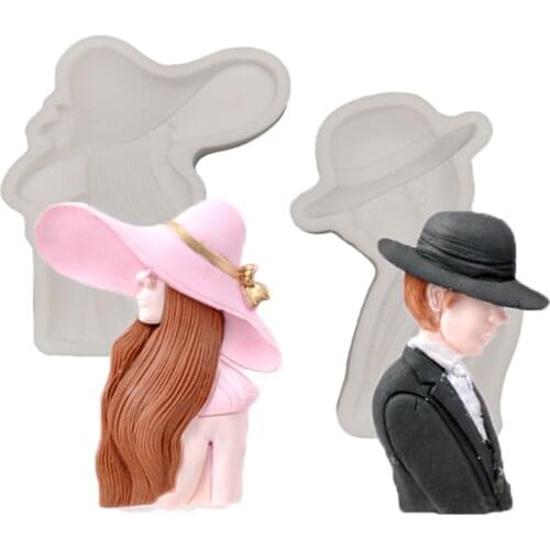 Beauty Handsome Silicone Mold Fondant Cake Decorating Tool Silicone Mold Sugarcraft Chocolate Baking Tool For Cake Gumpaste Form