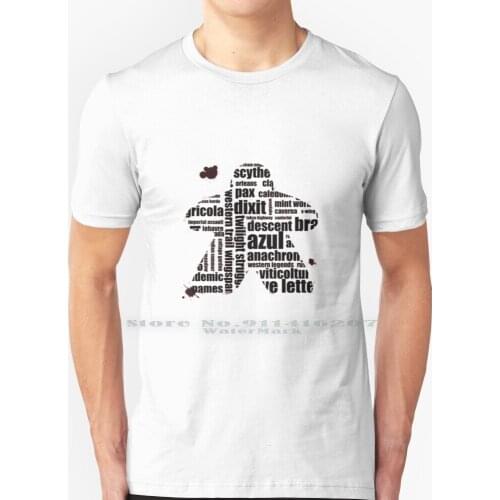 Meeple T Shirt 100% Pure Cotton Boargames Tabletop Games Geek Gamer Boardgamer Meeple Carcassonne Dixit Scythe Meeples Board