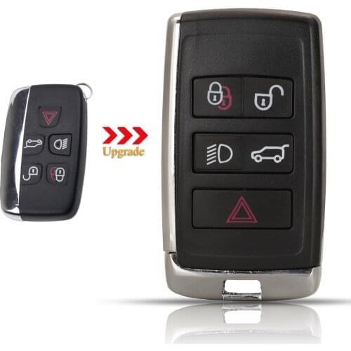 Kutery 10X 5Buttons Modified Remote Flip Case Key Shell Fob For Land Rover Range Rover LR2 LR4 fit Jaguar F-Pace F-Type XE XF XJ