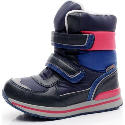 New 1pair Russian winter warm Waterproof Snow Boots KID/boy fashion natural fur comfortable children Boots