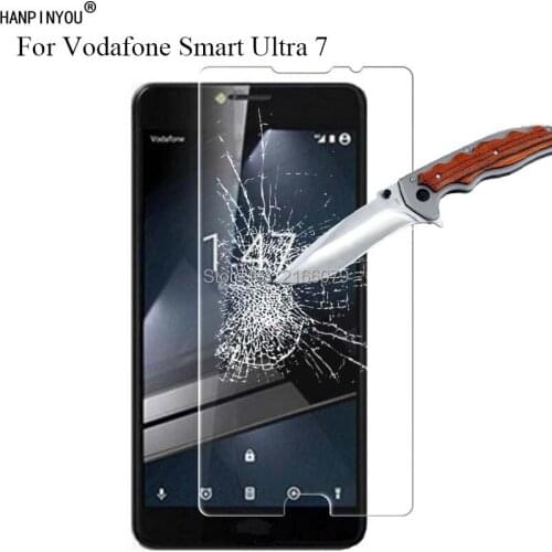 New 9H 2.5D Tempered Glass Screen Protector For Vodafone Smart Ultra 7 Ultra7 5.5" Protective Film + Clean Tools