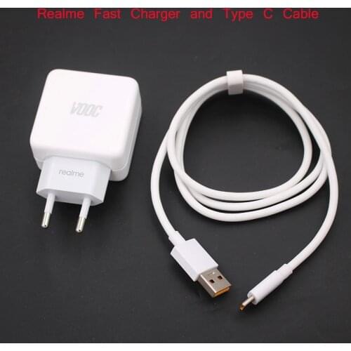 Original Realme 20W SUPERVOOC Fast Charging Charger USB 3.1 Type c VOOC Cable For Realme GT X50 Q2 X2 X7 X50m X50t 7 6 6i 5 Pro