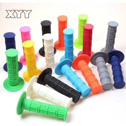 Full Waffle Grips Handlebar Handle Bar Rubber Grips For MX Motocross Jet Ski PWC Off Road ATV ATC Moped Dirt Pit Bike