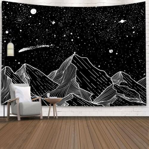 Psychedelic Starry Sky Tapisserie Kunst Wandbehang Haus Decke Dekor Tapisserie