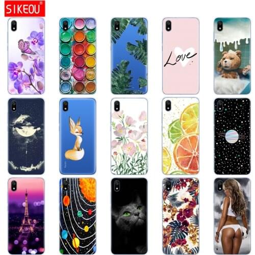 Silicon case for xiaomi redmi 7a cases protection soft tpu back cover on redmi 7 a bumper hongmi 7a phone shell bag coque