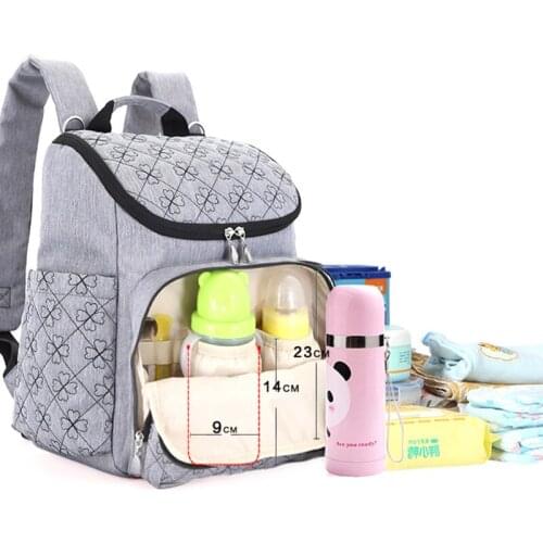 Baby Nappy Bag Fashion Multi-function Baby Stroller Organizer Mummy Bags Large Capacity Nursing Bottle Travel Backpack MBG0024