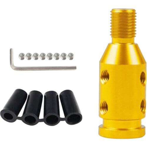 Universal 12x1.25mm Shift Knob Adapter Non Threaded Manual Transmission for BMW Mini