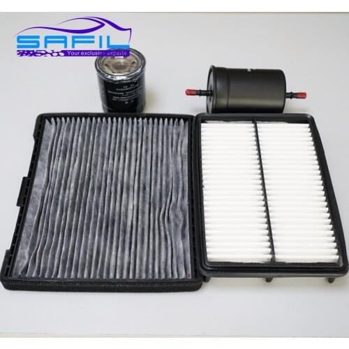 Air filter +cabin air condition filter + fuel + Oil filter for JAC J6 J5 heyue