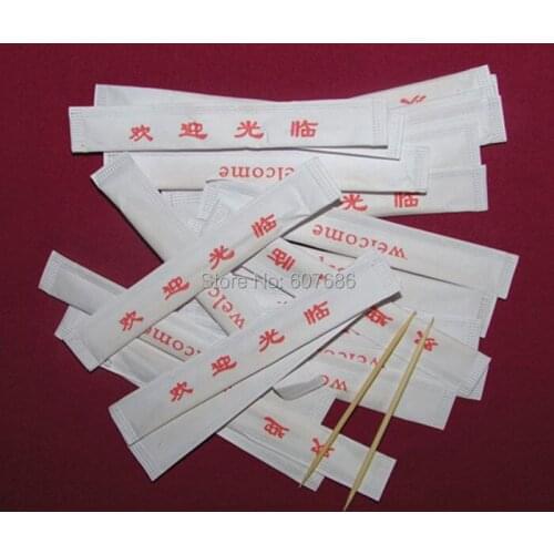 18000 Pieces Individually Wrapped Bamboo Toothpicks Natural Tooth Picks 65mm Double Point Home Party Hotel Restaurant Free Ship