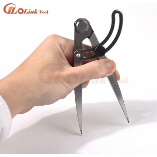 150mm 250mm 300mm Adjustable Wing Divider Edge Creaser With Pen Cover DIY Sewing Leather Metal Craft Marking Measuring Tools