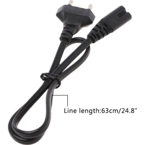 2-Prong Pin AC EU Power Supply Cable Lead Wire Power Cord For Desktop Laptop L69A