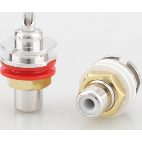 4pieces High Perfomance rhodium plated Cardas GRFA Thick Female Jack RCA Connector