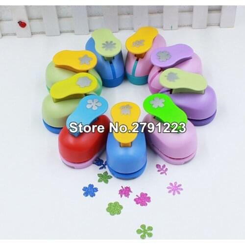 Free ship flower furador 5/8'' 1.5cm diy paper cut Eva Foam Maker puncher scrapbooking labor saving for kid hole punch