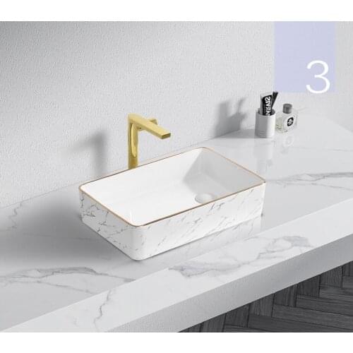 Side Drainer Above Counter Basin Balcony Vanity Sink Set Rectangular Bathroom Sink Cabinet White Wash Basin 211-3