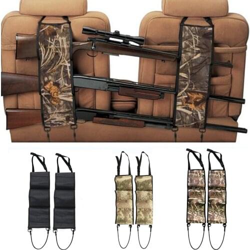 Gun Case for Car Front Seat Back Pocket Hang Bags Rifle Sling Bag Holder Rack Organier Pockets Hunting Accessories
