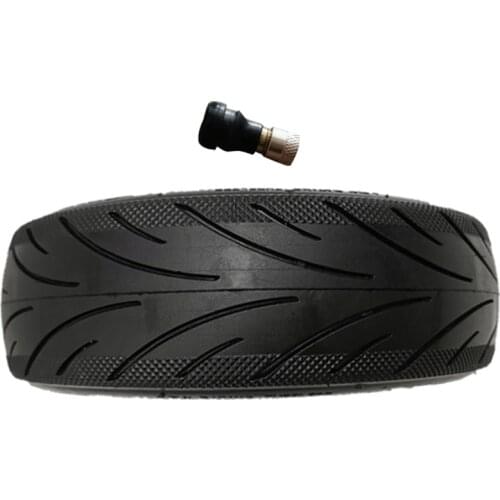 No Inflation Explode Proof Tire Compatible for Ninebot Max G30 60/70-6.5 Black Vacuum Tire with Valve