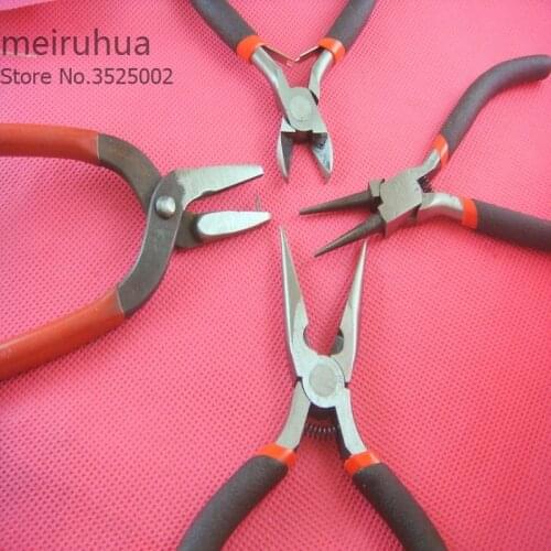 Jewelry Tools Pliers Equipment 12cm Long Fashion Needle Nose Pliers For Diy Accessory Jewelry Making (with teeth)
