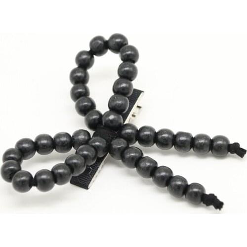 Fashion Wood beads Big Bow Hairpin Female Elegant Party Headdress Super Floral Hair Accessories Wholesal