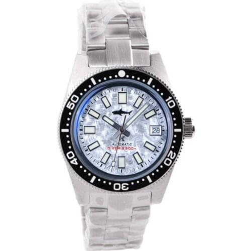 Heimdallr Mens Diver Watch 62MAS Snowflake Dial Ceramic Bezel Sapphire Crystal 300M Luminous NH35 Automatic Movement Wristwatch