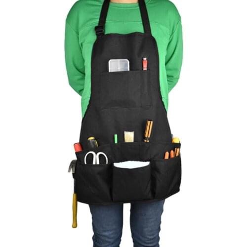 Multiple Pockets Work Tool Apron Cleaner Garden Work Clothes Electrician Tepair Decoration Tool Bag for Men and Women