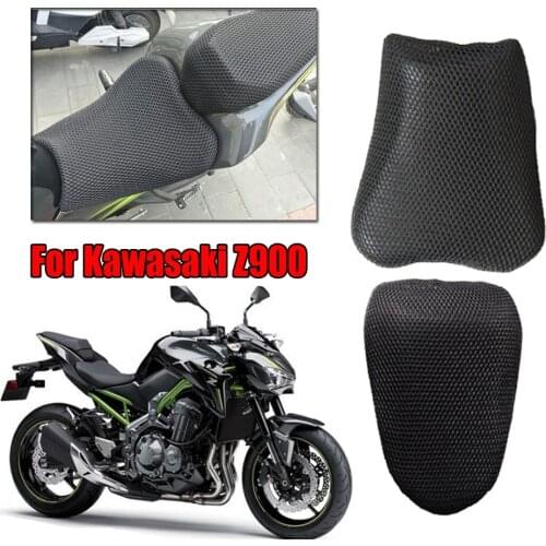 For Kawasaki Z900 Rear Seat Cowl Cushion Pad Cover Net 3D Mesh Waterproof Protector Motorcycle Accessories Parts