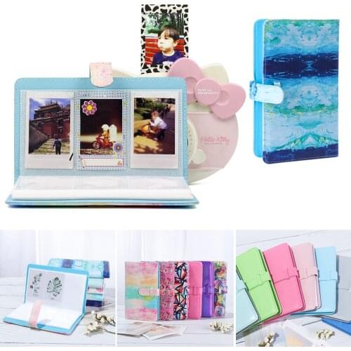 96 Pockets PU Leather Instant Photo Album Picture Case for Polaroid Fujifilm Instax 3 inch Mini Film Photo Album Organizer
