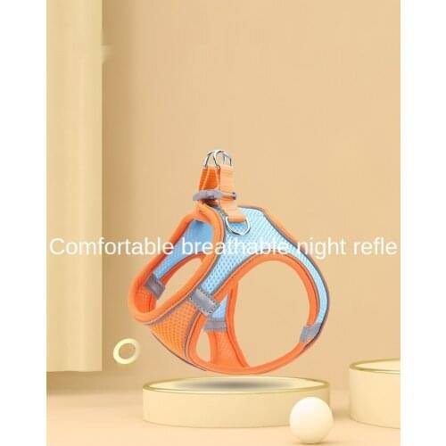 Dog traction rope vest type walking dog cat traction rope out chest strap to prevent breaking away from teddy bear