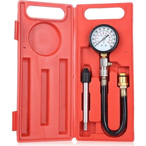 Auto Fuel Injection Pump Pressure Tester Kit Car Diagnostic Tool G324 Gasoline Car Petrol Gas Engine Cylinder Compression Gauge