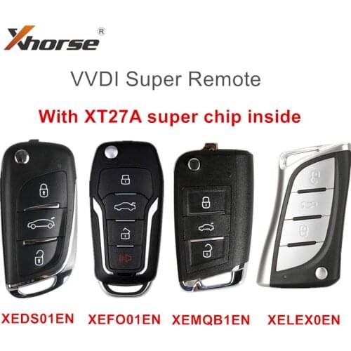 Xhorse XEDS01EN XEFO01EN XEMQB1EN XELEX0EN VVDI Super Remote with XT27 XT27A66 Chip for VVDI2/VVDI Key Tool Max mini Key Tool