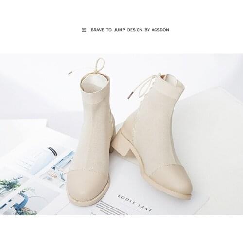 Womens Winter Boots Genuine Leather Platform Boots