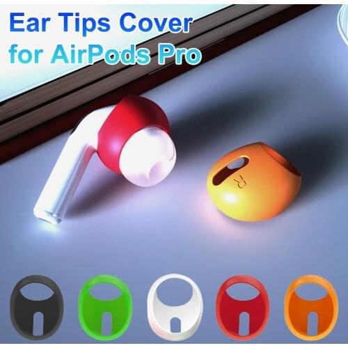 5 Pairs Silicone Antislip Earphone Earbuds Tips Ear Pads Covers For AirPods Pro Apple EarPods Bluetooth Earphone Accessories