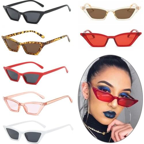 Trendy Cat Eye Sunglasses Summer UV400 Sun Shades Glasses Vintage Punk Small Frame Eyewear Street Style Fashion Accessories