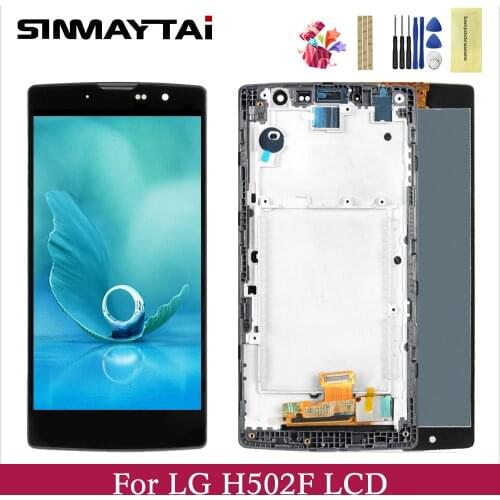 For 5.0" LG Magna H502F LCD Display Screen+Touch Screen Panel Digitizer With Frame Assembly Replacement For H502 H500 H520