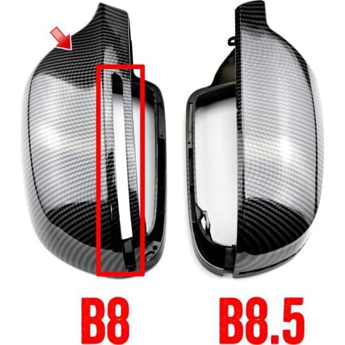 Car Mirror Cover for Audi A3 8P A4 A5 B8 B8.5 Q3 A6 C6 4F S6 Signal light protection cover SQ3 Rearview Mirror Cover A8 D3 8K