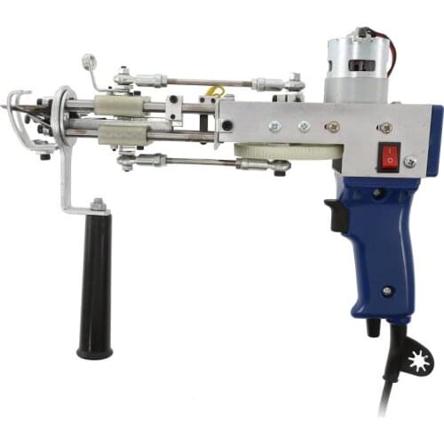 DIY Cut Pile 220V Loop Pile Electric Carpet Tufting Gun Carpet Weaving Flocking Machines Power Tool Hand Gun Cut Pile EU/US Plug