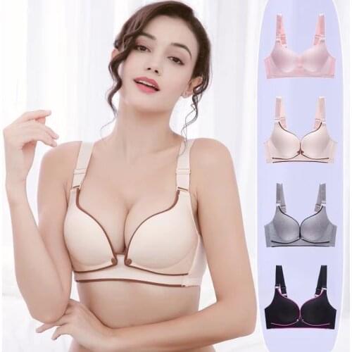 Breathable bra ladies bra Breastfeeding Push-up Gather bra Adjustable Strap Comfortable For Pregnant woman