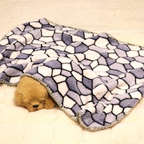 Coral fur pet blanket advanced warm cat and Dog Blanket