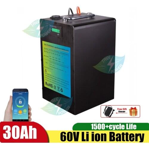 60V 30AH Scooter motorcycle Ebike Lithium Battery 3000W BMS 60V Battery