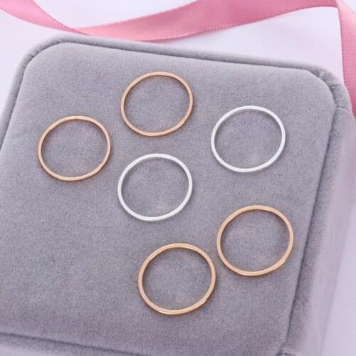 Copper Round Circle Hanging Charms Gold Silver dia 19mm DIY Handmade Jewelry Accessories 50PCS