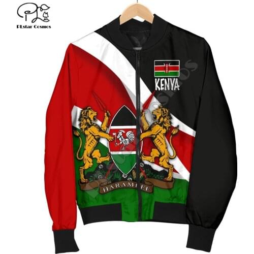 PLstar Cosmos Kenya Mens Bomber Jacket Kente 3D Printed New Fashion Hip-Hop Sportswear Unisex Casual Windbreaker Style-1