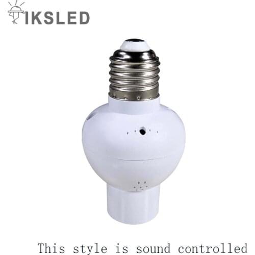 LED sound control lamp holder E27 socket nighttime voice control light switch Emergency lighting for temporary lighting at night