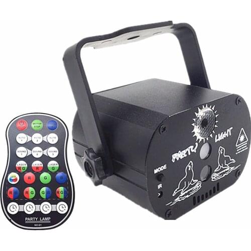 LED Remote Control Voice Control Laser Light 60 Pattern USB Starry Sky Party Atmosphere Light Home Colorful Flash ProjectionLamp