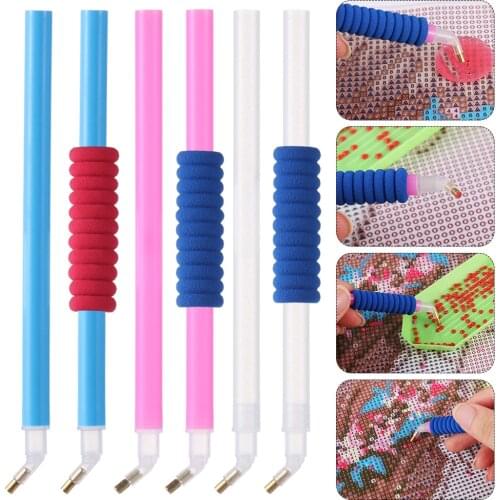 1 PC New 5D Anti-fatigue Elbow Point Drill Pen Diamond Painting Tool Elbow Diamond Pens Painting Sewing Cross Stitch Accessories