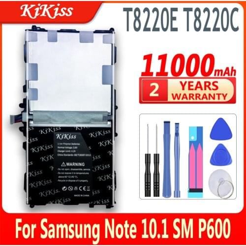 11000mAh Battery For Samsung GALAXY Note 10.1 SM P600 P601 P605 P607 T520 T525 P602 T8220E T8220C Tablet Rechargeable Battery