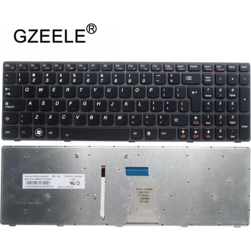 Laptop accessories GZEELE UI keyboard for Lenovo Ideapad Y580 Y580N Y580A Y590 Y590N Keyboard Backlit