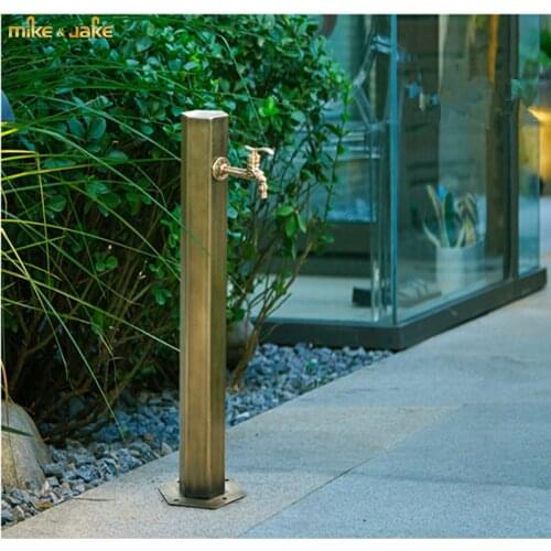 Stainless antique Garden faucet single cold outdoor stand tap outground stand floor antique outdoor faucet column tap